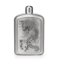 Limited Edition Ortis Dragon 150ml Pewter Hip Flask