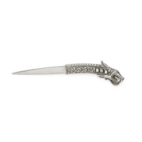 The British Museum Collection Pewter Hound Head Letter Opener