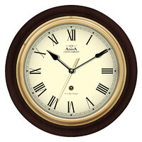 Round 30cm Heirtage Timber Station Wall Clock CL08A-10933BB