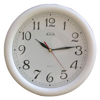 Adina 30cm White Round Wall Clock - CL3039