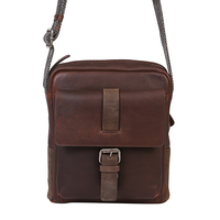 Vintage Cow Leather Brown Satchel Bag