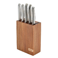 Furi Pro 7 Piece Acacia Wood Knife Block Set