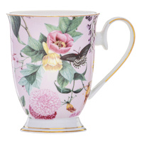 Ashdene Romantic Garden Pink Footed Mug