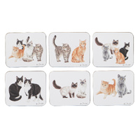 Purrrfect Moments Set of 6 Assorted Cork-backed Coasters