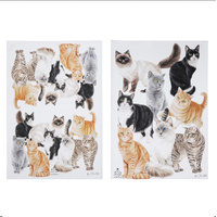 Purrrfect Moments Assorted 2 Pack of Kitchen Towels