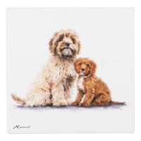 Puppy Love Collection Cavoodle 10cm Square Ceramic Coaster