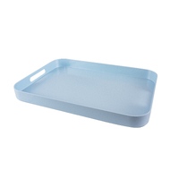 Duck Egg Blue Rectangular Melamine Tray