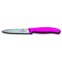 Swiss Classic Pink 10cm Pointed Blade Paring Knife