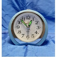 Blue Small Alarm Clock with Luminous Hands - 6111