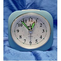 Blue Small Alarm Clock with Luminous Hands - 6112