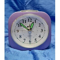 Purple Small Alarm Clock with Luminous Hands - 6112