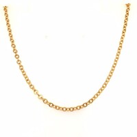 9 Carat Yellow Gold 45cm Cable Link Chain