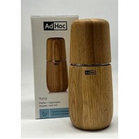 AdHoc Yono 12.5cm Light Oak Wood Pepper/Salt Mill