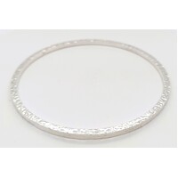 Sterling Silver Hammered Finish Solid Bangle
