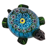 Miniature Coloured Glass Turtle Ornament/Figurine