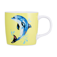 Pete Cromer Ozzie Ocean Dolphin 370ml Porcelain Mug