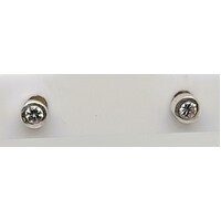 Sterling Silver 2mm Cubic Zirconia Stud Earrings - CLEARANCE