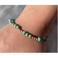 Born From The Earth Collection Round Turquoise Howlite Bracelet