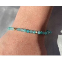 Born From The Earth Collection Facet Amazonite Bracelet