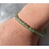 Born From The Earth Collection Round Green Aventurine Bracelet