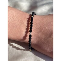 Born From The Earth Collection Round Black Spinel Bracelet