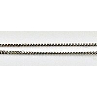 9 Carat White Gold Fine Diamond Cut Curb Link Chain