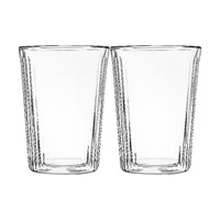 Maxwell & Williams Blend Stripey Set of 2 Double Walled 360ml Cups