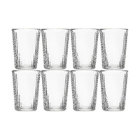 Maxwell & Williams Blend Stripey Set of 8 Double Walled 250ml Cups