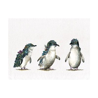 Marini Ferlazzo Australian Families Penguin Parade 50 x 70cm Cotton Tea Towel