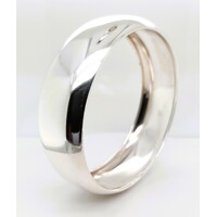 Sterling Silver 23mm Wide Hollow Bangle