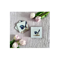 Jeremy Boot Set of 4 Blue Wren (Malurus cyaneus) Coasters