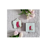 Jeremy Boot Set of 4 Australian Galah (Cacatuas roseicapilla) Coasters