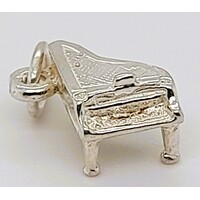 Sterling Silver Grand Piano Charm/Pendant
