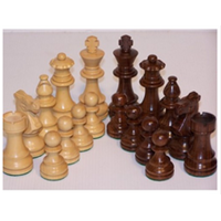 French Lardy Boxwood/Sheesham 85mm Chess Pieces