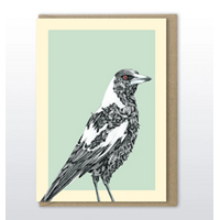 Marini Ferlazzo Magpie Bushwalk Greeting Card