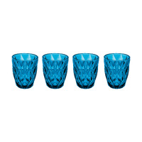 Casa Domani Deanna Set of 4 Blue DOF Glasses