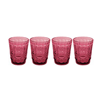 Casa Domani Gabriella Set of 4 Pink DOF Glasses