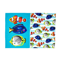 Pete Cromer Ozzie Ocean Set of 2 Cotton Tea Towels