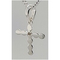 Sterling Silver Diamond Set Cross Pendant - CLEARANCE