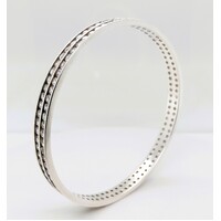 Sterling Silver Channel Set Cubic Zirconia Bangle