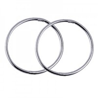 Jumbo Sterling Silver 20mm Plain Sleepers - Hoop Earrings - CLEARANCE