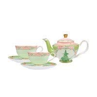 Maxwell & Williams Wicked Collection Pink Goes Good With Green Elphaba 5 Piece Tea Set