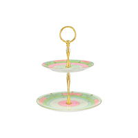 Maxwell & Williams Wicked Collection Pink Goes Good With Green Elphaba 2 Tier Cake Stand