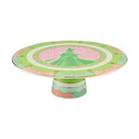 Maxwell & Williams Wicked Collection Pink Goes Good With Green Elphaba 28cm Footed Cake Stand