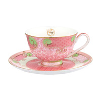 Maxwell & Williams Wicked Collection Pink Goes Good With Green Glinda 200ml Footed Cup & Saucer