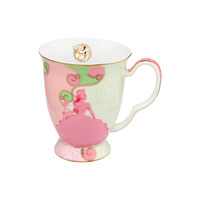 Maxwell & Williams Wicked Collection Pink Goes Good With Green Glinda 300ml Footed Mug