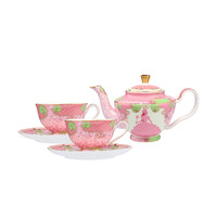 Maxwell & Williams Wicked Collection Pink Goes Good With Green Glinda 5 Piece Tea Set