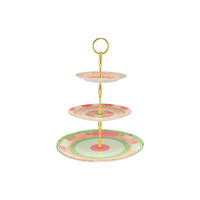 Maxwell & Williams Wicked Collection Pink Goes Good With Green Glinda 3 Tier Cake Stand