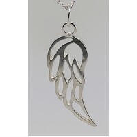Sterling Silver Large Open Wing Charm/Pendant