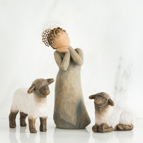 Willow Tree Nativity Collection 'Little Shepherdess' 3 piece Set